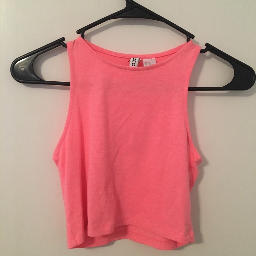 Hot pink crop top